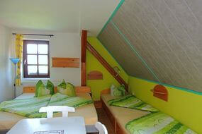 zelený pokoj 3-lůžkový